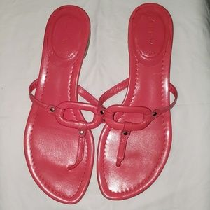 J Crew Pink women's leather sandals 8
